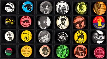 (BLACK PANTHERS.) Group of 30 different Black Panther and Black Power pinbacks.